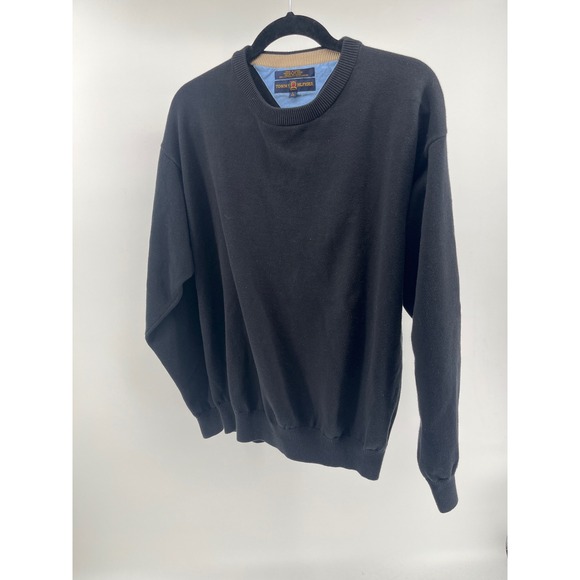 Tommy Hilfiger Other - Tommy Hilfiger Golf Mens Black Cotton Crewneck Sweater Large Solid Knit Pullover
